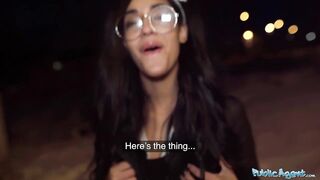 Public Agent Capri Lmonde is banged hard over a washing machine by a huge dong