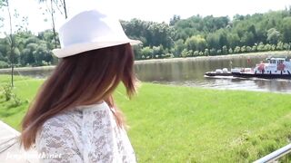 Jeny Smith Flashing Twat And Tits To The Strangers. Real Reaction. Very Sexy