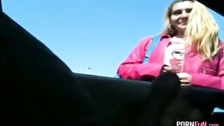 Street Hooker Gives Me A Handjob