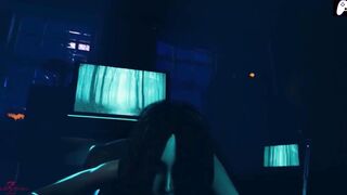 (4K - Dezmall) Very sexy ghost lady is thirsty for cum so she rides lucky dick and makes him cum - 3D Anime