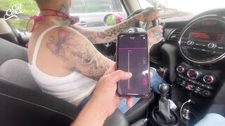 remote controlled in the shopping center toy public in the pussy