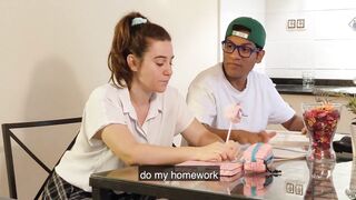 Teenager teaches her Classmate What her Step Dad taught her