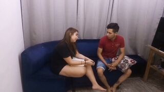 Studying the bible, my stepbrother arrives and makes me sin with his big dong... My stepbrother's rich schlong