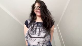 Bouncing Bazookas and my Hard Nipples . Above Your Face. hawt view