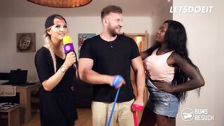 Big Ass Brunette hair Hair Josy Black Interracial Screw With Lucky Amateur Dude - LETSDOEIT