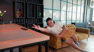 Watching porn with my sexy stepmom ended up screwing her