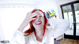 Charming Argentinian redhead Ammy Redhead gets banged