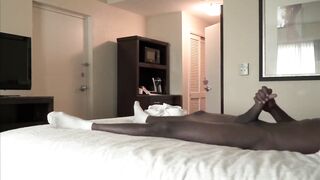 Plump hotel maid like flashed rod