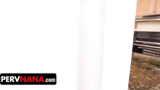 Step Grandma Alexis Malone Gets Caught By Step Grandson During The Time That Eating Aaliyah Love's Cunt - PervNana