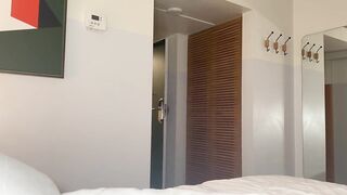 Cheerleader implores for schlong at cheer camp sleepover