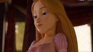 Rapunzel pops her cherry