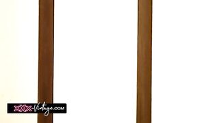 three-some and DP with a busty golden-haired