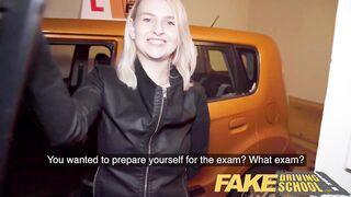 Fake Driving School - Big ass big titties golden-haired Czech bangs a chubby big shlong