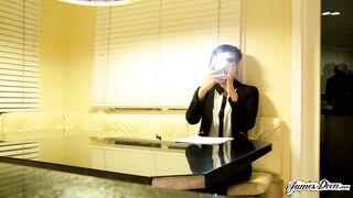 JamesDeen - NERDY SMALL BRUNETTE BEAUTY X GETS BANGED ON THE DAYBED BY JAMES DEEN