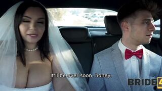 BRIDE4K. Bride remains alone with a stranger in the locked crap-abode and cheats on her groom