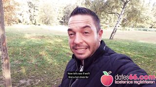 Weird-looking German MILF SCREWED in PUBLIC by stranger! Dates66