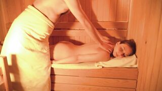 During The Time That her cuckold was expecting for her from the spa, I gave her a great massage with an ending