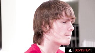 DEVILS FILM - Busty MILF Lauren Phillips Takes Her Stepson's Knob Deep In Her Constricted Ass