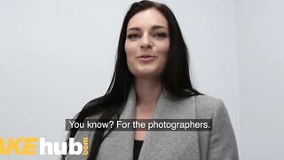 Fake Agent, Shy petite honey Leanne Lace loves to ride