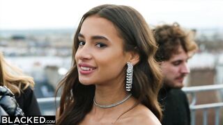 Small Golden-Haired runway model Christy is hungry for BBC