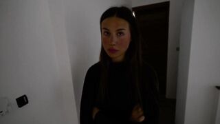 Caught a thief and persuaded her to star in a homemade episode twat creampie