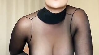 Screwing YOU in sheer body suit and fishnets