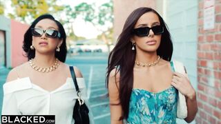 BLACKED Vanna & Little Dragon share a BBC in anal threesome