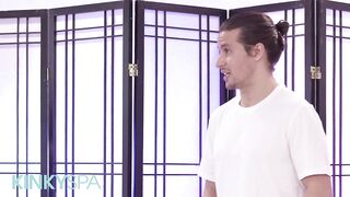 KINKY SPA - Stunning Masseuse Gizelle Blanco Shows This Cute Boy What Her Work Is All About