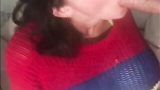 LARGE TIT TEEN LIKES SUCKING KNOB