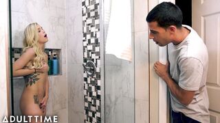 Caught Fapping - my Step-Bro Walked in on me in the Shower!