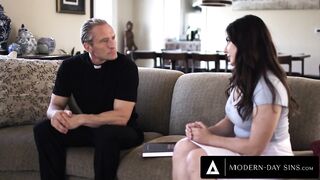 - Pervy Priest Creampies Lascivious Teen Keira Croft After Taking Her Anal Virginity!