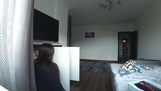 Wife And Family Friend Fuck On The Couch Previous To Her Husband Comes Home.Real Cheating