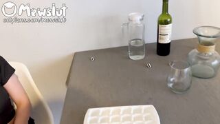 ''YOU told me you were gonna leave him alone'' - Spitting, slapped, doggy style and double cum