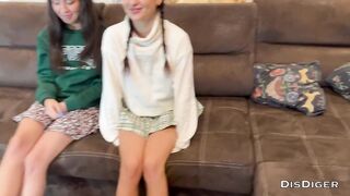 We invited the angels with a friend for a bottle of wine and arranged a group-sex