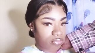 HOT EBONY BADDIE IN HER FEELINGS DURING THE TIME THAT SUCKING BIG BLACK DICK ( BBC)