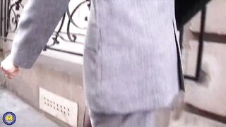 Older Sophie Pasteur is fucked up the butt by the landlord