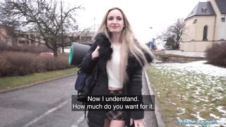 Public Agent – Married blonde honey has sex with a stranger with a massive overweight knob