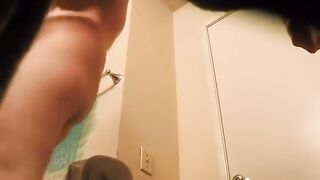 Mother I'd Like To Bang's hairless pussy seen by hidden webcam