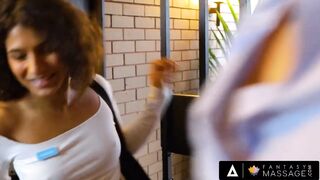 FANTASY MASSAGE - Hawt Masseuse Gives To Her Neighbor Her Fresh Full Body Massage Service