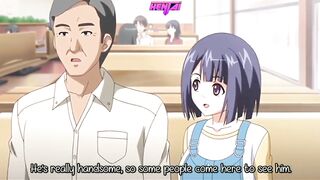 This dad fucks the waitress in the bath whilst his daughters are dining - Animation !!!