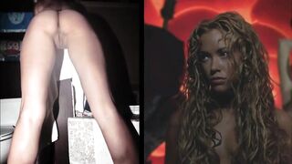 SekushiLover - Kristanna Loken Talk vs Exposed Selfies (Split Screen)