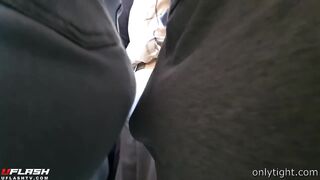 encoxada teen in jeans skirt