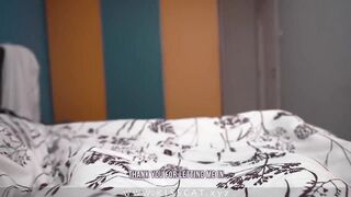 why step son sharing bed with step mom? step mother gets creampie and play with cum