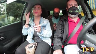 Ride from Ted # 34 with the large and breasty Gabriela Ramos - Jhonny Gab