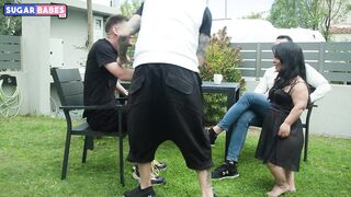 Midget three-some With Neighbor : SUGARBABESTV