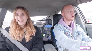 A village hitchhiker cutie pays for his fare in kind.