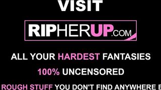 RIP HER UP - Russian Bitch Ripped Open and Pounded Hard In Every Aperture