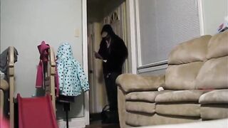 Favourable Pizza delivery dude eat and Lick Concupiscent House Wife with Passion