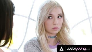 Hawt Blonde Kenzie Reeves Tries Anal With Her Admirable-Looking Bestie Adria Rae During the time that Playing Not Ever Have I Ever