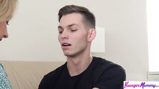 Hawt MILF Ann Joy to Stepson, "Just Relax Sweetie, This is gonna be a Very HANDS ON Lesson"